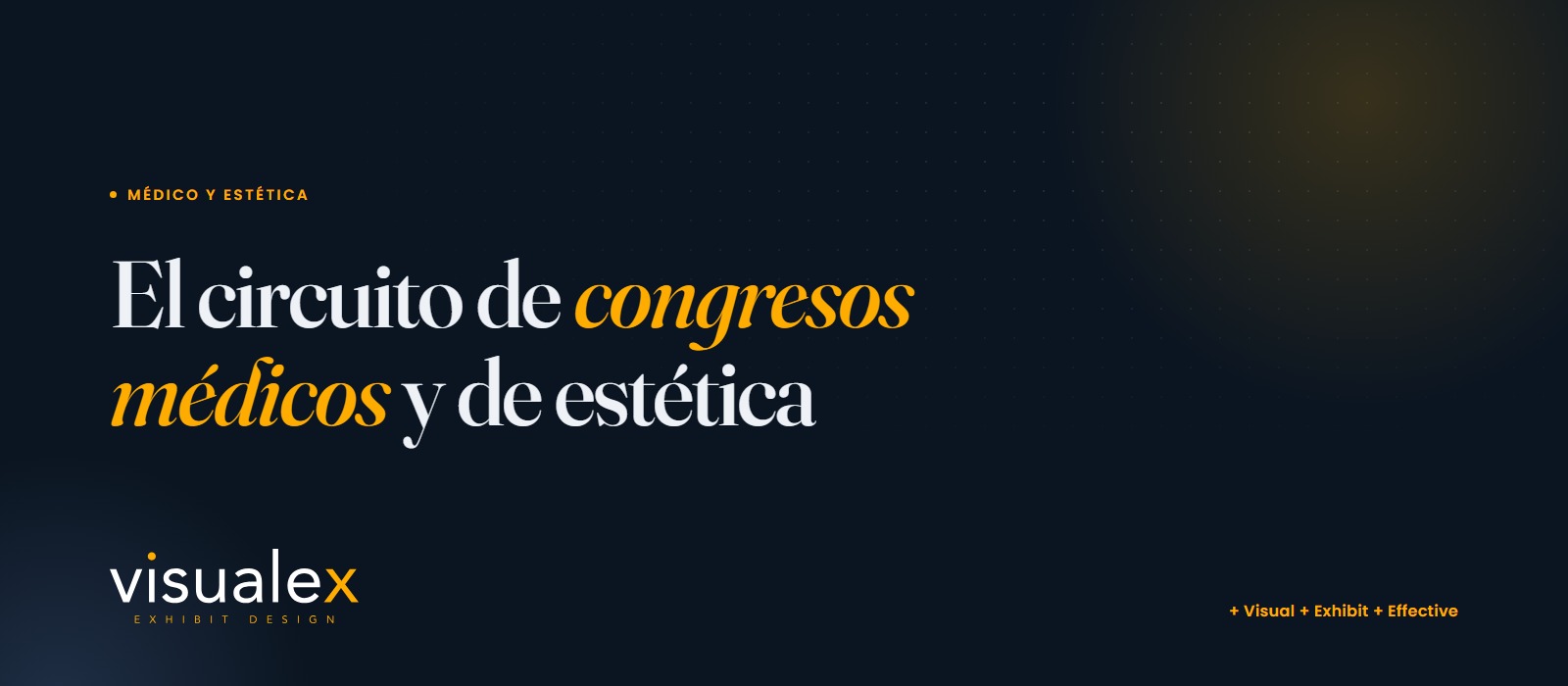 A refined medical-aesthetics congress stand in Latin America — Visualex.