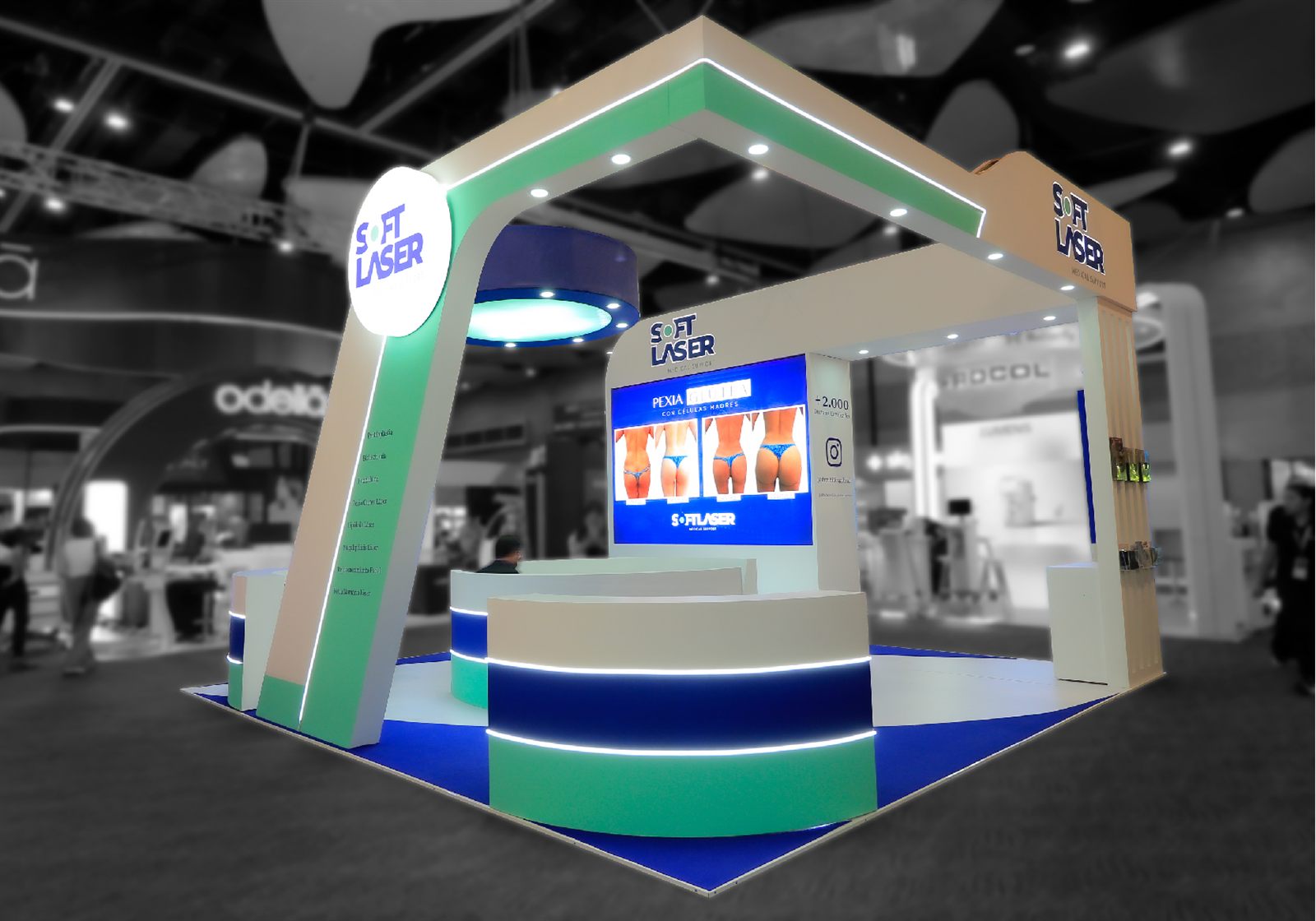 Soft Laser booth — built and installed